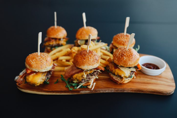 Burger and fries